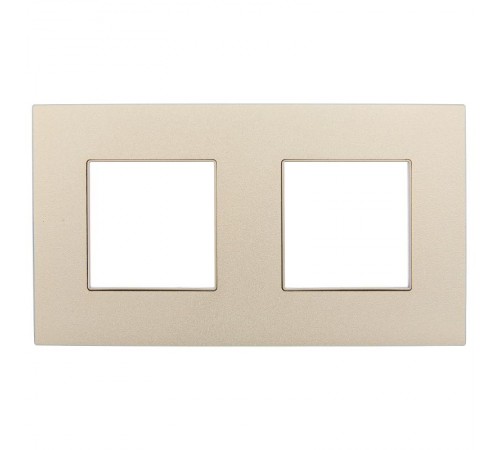 SKANDY Рамка 2-местная SK-F32Sh металл шампань   SK-M22-M-K37  IEK