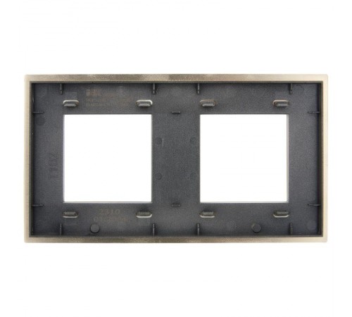 SKANDY Рамка 2-местная SK-F32Sh металл шампань   SK-M22-M-K37  IEK