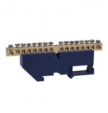 Шина нулевая с изолятором OptiKit  BB-D-N-DIN-16-6х9 синий  277844  КЭАЗ