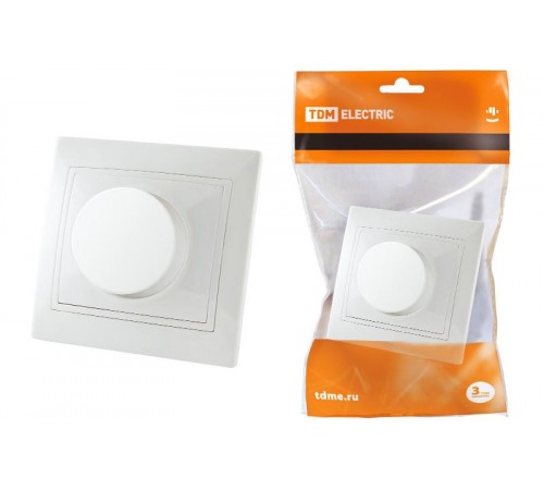 Светорегулятор поворотный RL 600 Вт белый "Таймыр"   SQ1814-0024  TDM