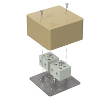 Коробка огнестойкая для кабель-канала 40-0460-FR16.0-4 Е15-Е120 RAL1001 85х85х45 (44 шт/кор) бежевая  40-0460-1001-FR16.0-4  Промрукав