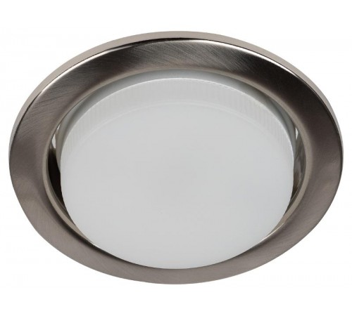 Светильник встраиваемый точечный под лампу GX53 KL35 SN /1 (к) 220V, 13W,сатин никель  Б0048943  ЭРА