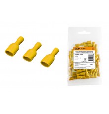 Разъем плоский полностью изолированный РППИ-М 5,5-250 желтый (мама) (50 шт)  SQ0546-0006  TDM