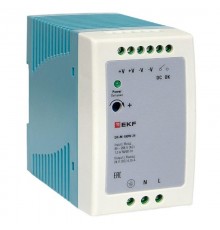Блок питания на дин рейку 100Вт,Uвх ~ 220 В AC m, Uвых - 24 В DC постоянного тока DR-M-100W-24 EKF