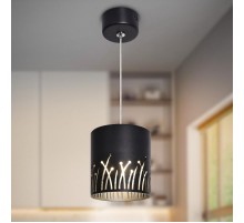 Светильник подвесной (подвес)  PL30 BK цоколь GX53 потолочный цилиндр черный  Б0061408  ЭРА