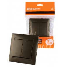 Выключатель на 2 направления 2 кл. 10А бронза "Лама"  SQ1815-0707  TDM