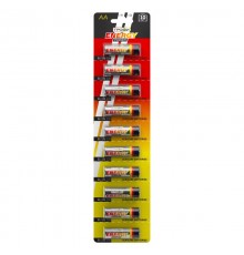 Батарейка щелочная (алкалиновая) LR6-10BL strip (100/1000/20000) (AA)   C0034054  ТРОФИ
