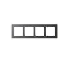 Рамка на 4 поста цвета матовый титан S82 Concept  8200647-096  Simon