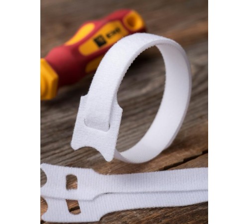 Хомут-липучка 14х310 мм белый (20 шт) EKF PROxima  hlct-3-w  EKF
