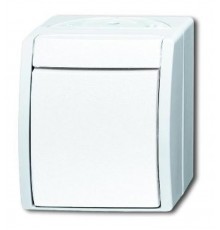 Переключатель 1-клавишный, IP44, для открытого монтажа, серия ocean, цвет альпийский белый  1085-0-1632   2CKA001085A1632  ABB