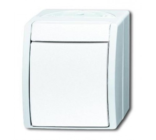 Переключатель 1-клавишный, IP44, для открытого монтажа, серия ocean, цвет альпийский белый  1085-0-1632   2CKA001085A1632  ABB