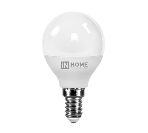 Лампа светодиодная LED-ШАР-VC 6Вт 230В Е14 6500К 540Лм  4690612030630  IN HOME