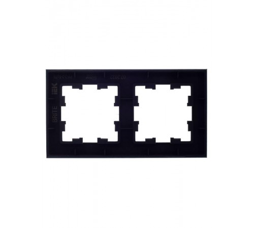 BRITE Рамка 2-ая РУ-2-2-БрТБ стекло темная бронза  BR-M22-G-K45  IEK