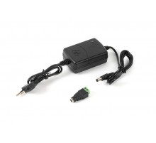 Mollusk-VR 12/1 источник питания 12В, 1А. Сетевой диапазон 110-245В провод с вилкой  8833  Бастион