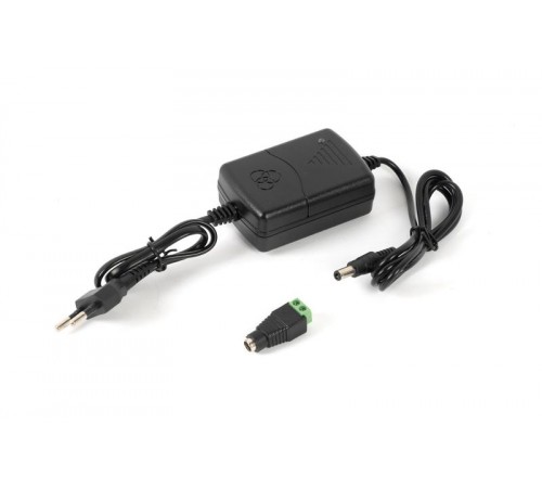 Mollusk-VR 12/1 источник питания 12В, 1А. Сетевой диапазон 110-245В провод с вилкой  8833  Бастион