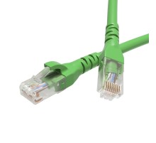 Патч-корд неэкранированный CAT5E U/UTP 4х2, LSZH, зелёный, 0.5м  RN5EUU4505GN  DKC