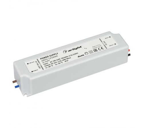 Блок питания ARPV-LV24060 (24V, 2.5A, 60W)  010992  Arlight