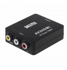 Конвертер 3 RCA на HDMI, пластик, черный  17-6939  REXANT