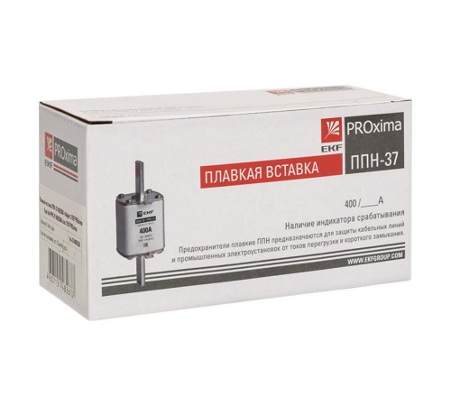 Плавкая вставка ППН-37 400/350А габарит 2  fus-37/400/350  EKF
