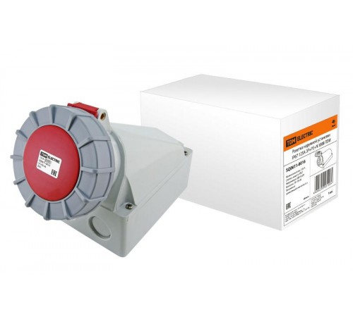 Розетка наружной установки IP67 125А 3Р+РЕ+N 380В   SQ0611-0016  TDM