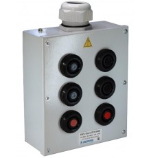 ПКУ-15-21.231-54У2 (4*КЕ081/2(1з+1р) черная + 2*КЕ081/2(1з+1р) красная + PG-36), пост управления (ЭТ)  ET008531  Электротехник