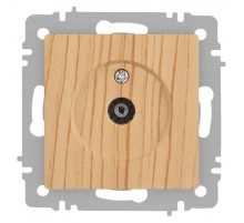 Розетка Intro Accent 6-301-11 TV одиночная, IP20, СУ, сосна  Б0063622  Intro