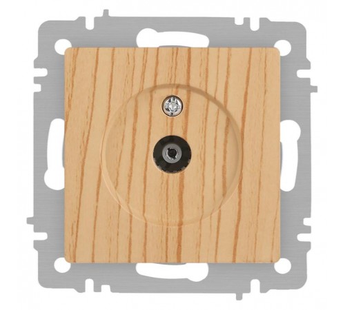 Розетка Intro Accent 6-301-11 TV одиночная, IP20, СУ, сосна  Б0063622  Intro