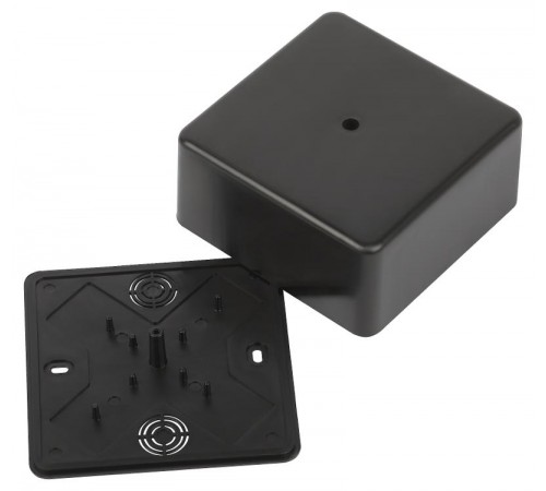 Распаячная коробка  BS-B-100-100-50 100х100х50мм без клеммы черная IP40 BS-B-100-100-50  Б0061805  ЭРА