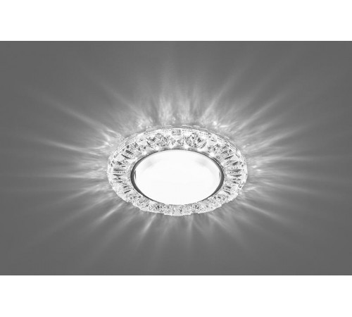 Светильник потолочный встраиваемый под лампу GX53 CD4023 20LED*2835 SMD 4000K, 15W GX53, без лампы, прозрачный, хром  29476  FERON