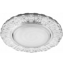 Светильник потолочный встраиваемый под лампу GX53 CD4023 20LED*2835 SMD 4000K, 15W GX53, без лампы, прозрачный, хром  29476  FERON
