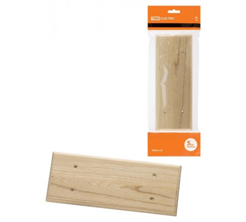 Накладка на бревно деревянная универсальная НБУ 1Пх3 280 мм, сосна  SQ1821-0030  TDM