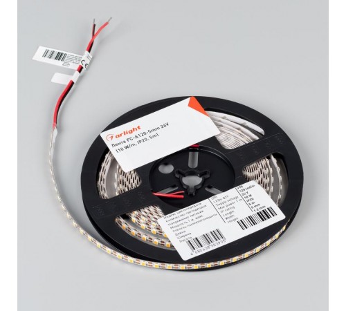 Лента FC-A120-5mm 24V Day5000-CX1 (10 W/m, IP20, 5m) (Arlight, резка 1 светодиод)  052778  Arlight