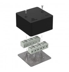 Коробка огнестойкая для кабель-канала 40-0460-FR6.0-12 Е15-Е120 RAL9005 85х85х45 (44 шт/кор) черная  40-0460-9005-FR6.0-12  Промрукав