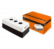 Корпус КП103 для кнопок 3места белый   SQ0705-0003  TDM