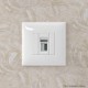 USB 3.0 розетка одинарная в стену, тип А-А, "Avanti", "Белое облако"  4400303  DKC