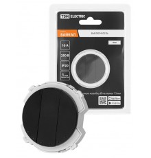 Выключатель 3-кл. 16А 250В агат, "Байкал"   SQ1819-0235  TDM