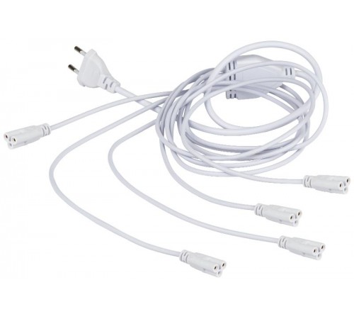 Разветвитель сетевой для фитолампы FITO 5х IEC C5 (3-pin) 2 м для подключения 5 светильников  Б0059055  ЭРА