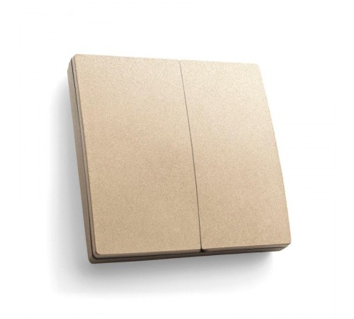 Выключатель дистанционного управления 230V 500W двухклавишный, TM82, золото  41726  FERON