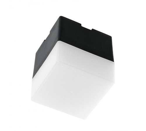 Светильник стыкующий квадрат для линейной системы 3W 300Lm 6500K, пластик, черный 50*50*55мм AL4021  41689  FERON