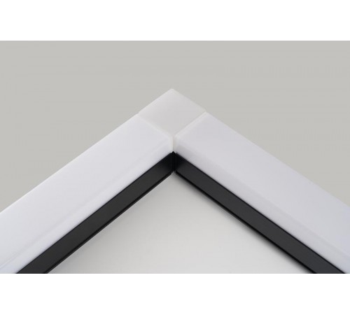 Светильник стыкующий квадрат для линейной системы 3W 300Lm 6500K, пластик, черный 50*50*55мм AL4021  41689  FERON