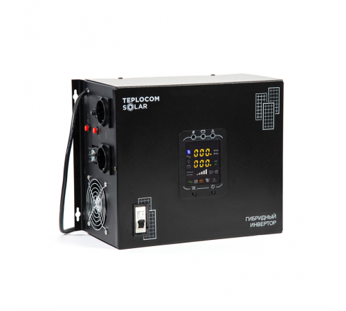 TEPLOCOM SOLAR-1500 многофункциональный инвертор 220В 1500ВА (1050Вт)  2412  Бастион