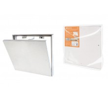 Люк под плитку, алюминиевый, съемный, нажимной, ограничитель-цепочка, 500х400,  SQ1807-0610  TDM