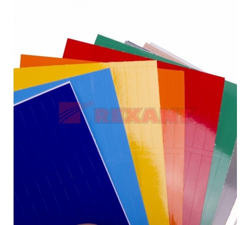 Маркеры самоклеящиеся МС-5 цветные  07-6205  REXANT