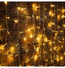 Гирлянда Светодиодный Дождь 2х3м, постоянное свечение, прозрачный провод, 230 В, диоды ТЕПЛЫЙ БЕЛЫЙ  235-156-6  NEON-NIGHT