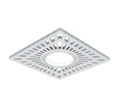 Светильник точечный встраиваемый Backlight BL128 Квадрат. Белый, Gu5.3, 3W, LED 4000K  BL128  Gauss