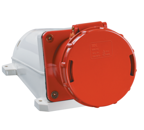 Розетка 134 стационарная 3Р+РЕ 63А 380В IP54  PSR12-063-4  IEK