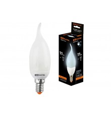 Лампа энергосберегающая КЛЛ 11Вт E14 840 cвеча на ветру СW (mini)  SQ0323-0137  TDM