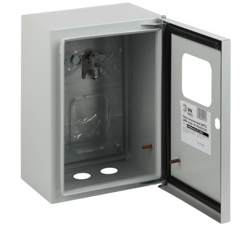  Щит с монтажной панелью металлический ЩМПг (окно)-00 IP54 (290х220х175) SIMPLE  Б0041659  ЭРА