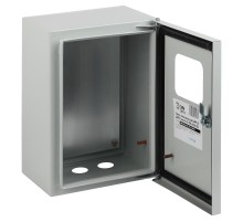  Щит с монтажной панелью металлический ЩМПг (окно)-00 IP54 (290х220х175) SIMPLE  Б0041659  ЭРА