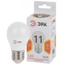 Лампа светодиодная LED P45-11W-827-E27  Б0032987  ЭРА